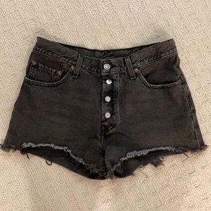 Levi’s black 501 shorts